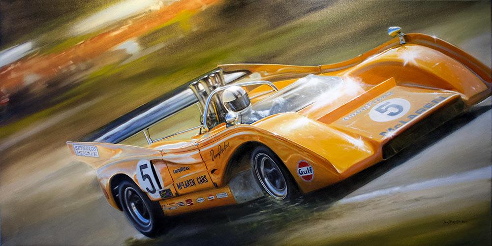 <p>Denny Hulme, Original oil on canvas - <strong>SOLD</strong></p>
